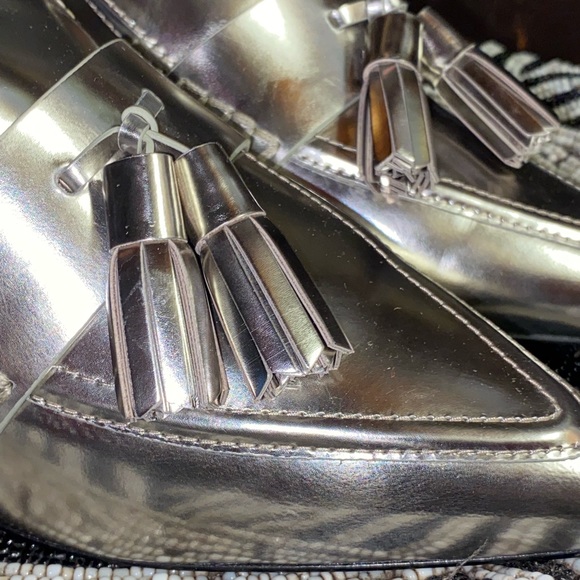 COACH ‘Betty Loafer’, Metallic/Silver, 8.5B - Picture 4 of 8